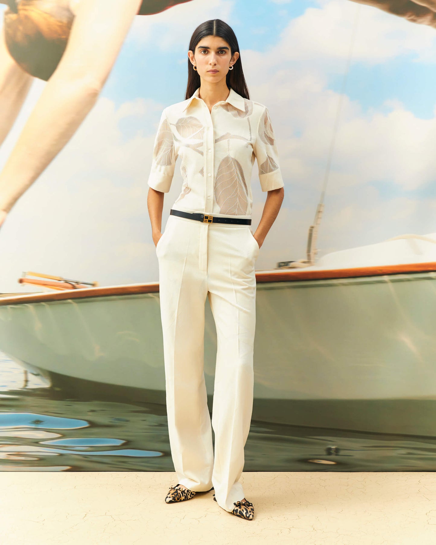 Camicia con pizzo Beatrice b.