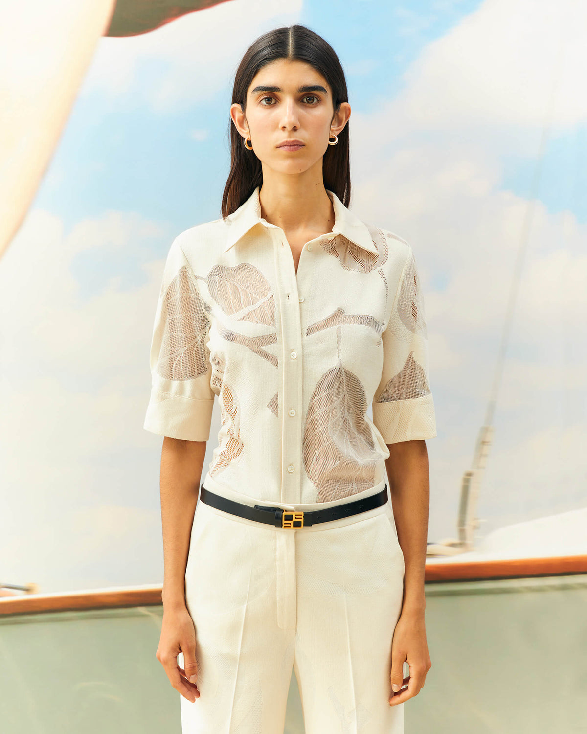 Camicia con pizzo Beatrice b.