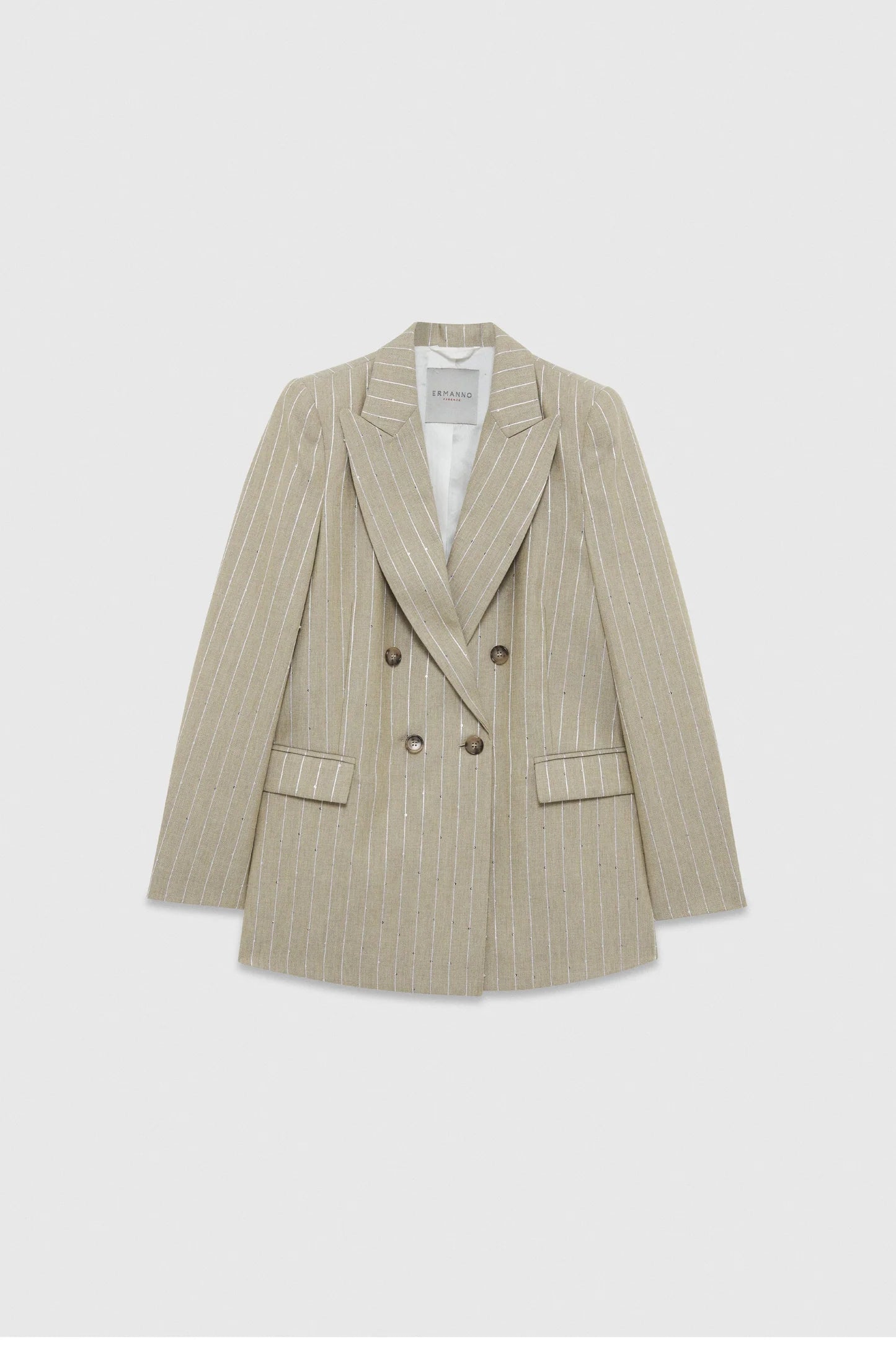 Blazer gessato con pailletes Ermanno Firenze